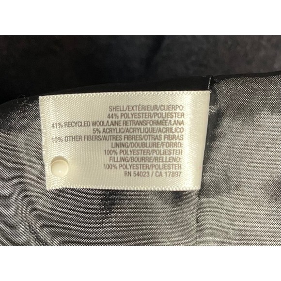 Old Navy Heritage Peacoat Charcoal Heather Gray Winter Coat Womens Medium Wool - Picture 8 of 9